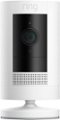 Front. Ring - Stick Up Indoor/Outdoor Wire Free 1080p Security Camera - White.