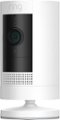 Left. Ring - Stick Up Indoor/Outdoor Wire Free 1080p Security Camera - White.
