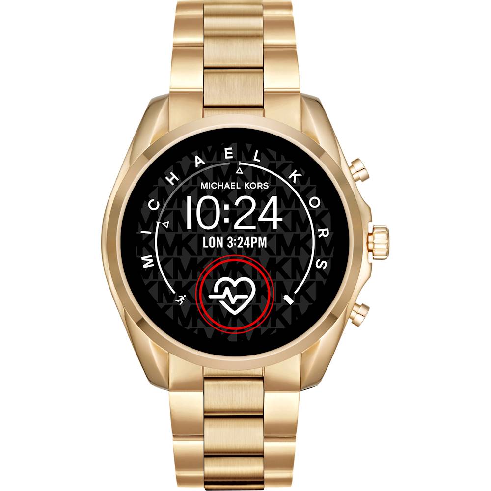Michael Kors Gen 5 Bradshaw Smartwatch 44mm Stainless Steel Gold with Gold  Band MKT5085 - Best Buy