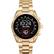 Front. Michael Kors - Gen 5 Bradshaw Smartwatch 44mm Stainless Steel - Gold with Gold Band.