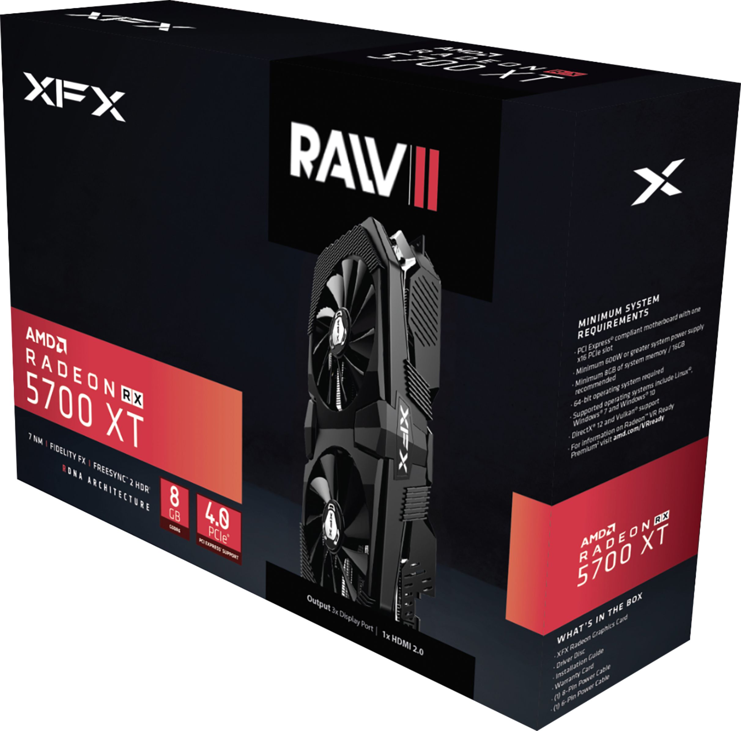 XFX AMD Radeon RX 5700 XT RAW II 8GB 