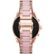Back Zoom. Michael Kors - Gen 5 Bradshaw Smartwatch 44mm - Rose Gold with Rose Gold/Pink Band.