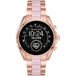 Front Zoom. Michael Kors - Gen 5 Bradshaw Smartwatch 44mm - Rose Gold with Rose Gold/Pink Band.