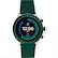 Front. Fossil - Sport Smartwatch 43mm Aluminum - Dark Green with Dark Green Silicone Band.