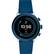 Front. Fossil - Sport Smartwatch 43mm Aluminum - Navy with Navy Silicone Band.