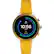Front. Fossil - Sport Smartwatch 41mm Aluminum - Yellow with Yellow Silicone Band.