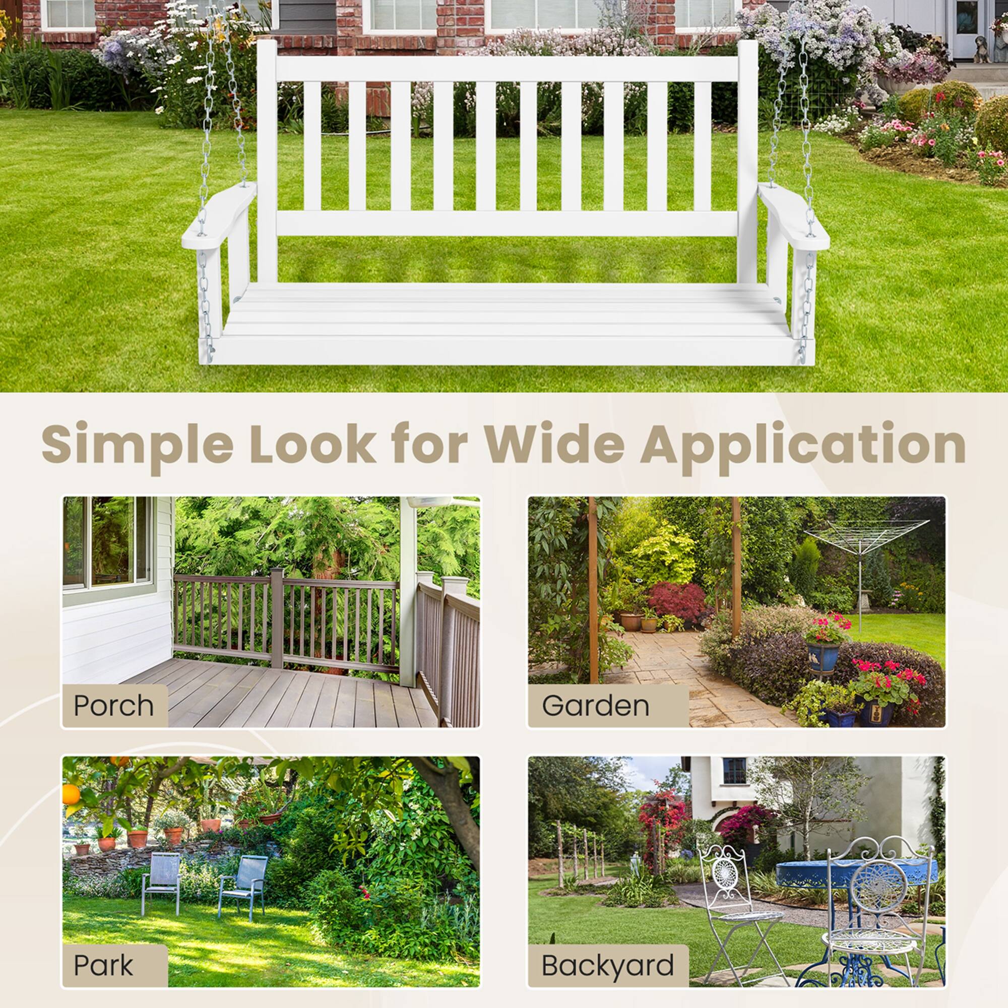 Simple Look for Wide Application Porch Garden Park Backyard