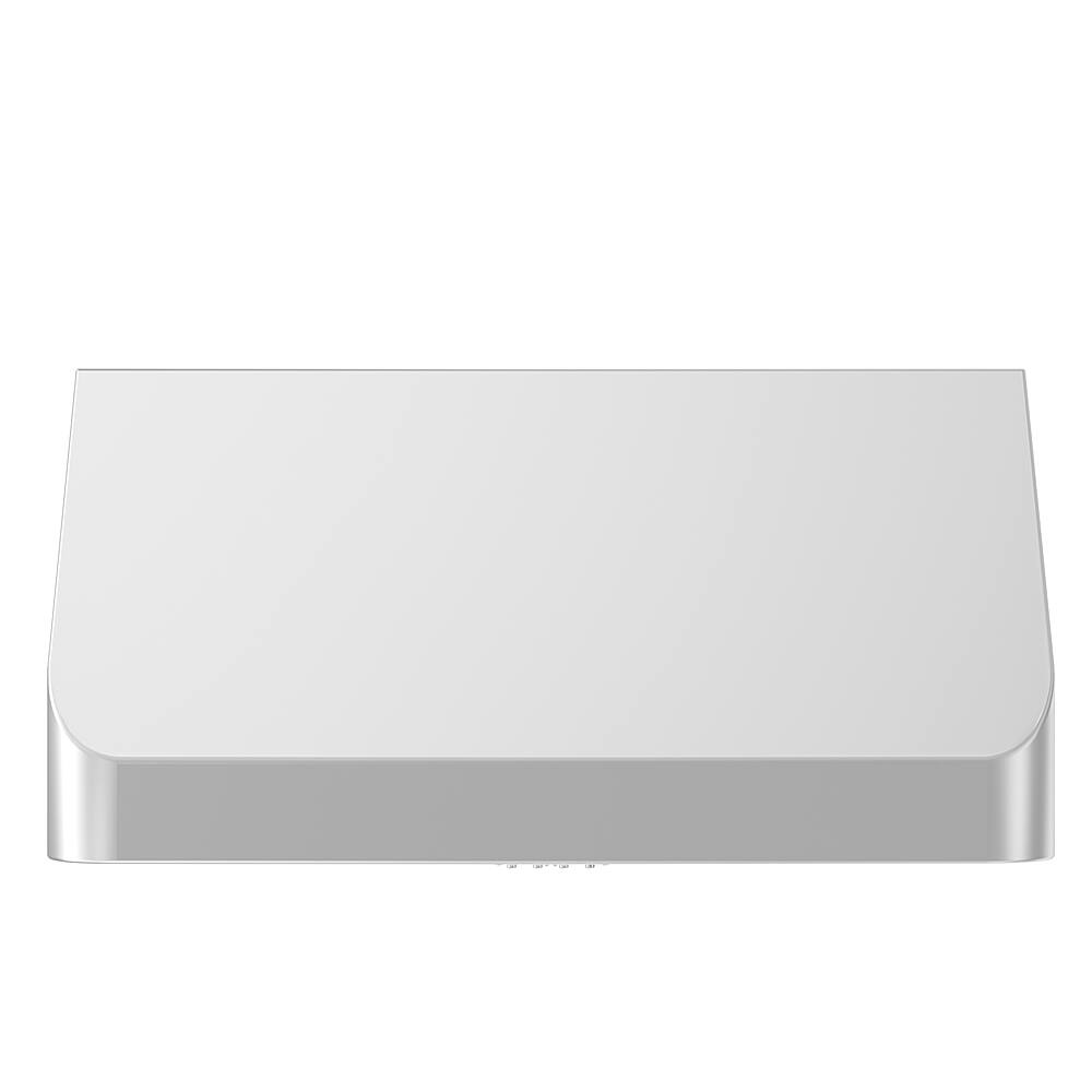 Left View: ZLINE - 48" Externally Vented Range Hood - Brushed Stainless Steel
