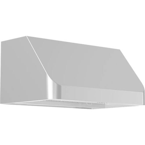 Left View: ZLINE - 30" Externally Vented Range Hood - Brushed Stainless Steel