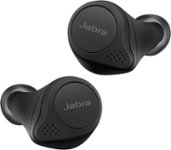 Front Zoom. Jabra - Elite 75t True Wireless Active Noise Cancelling In-Ear Headphones - Black.