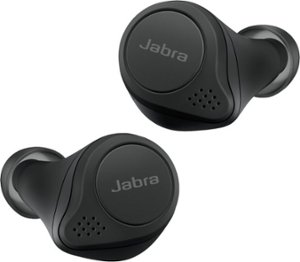 Jabra - Elite 75t True Wireless Active Noise Cancelling In-Ear Headphones - Black
