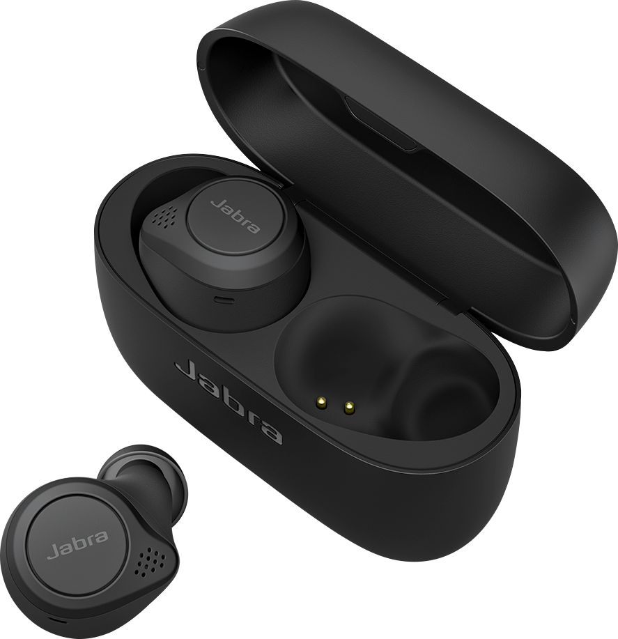 Zoom in on Alt View Zoom 13. Jabra - Elite 75t True Wireless Active Noise Cancelling In-Ear Headphones - Black.