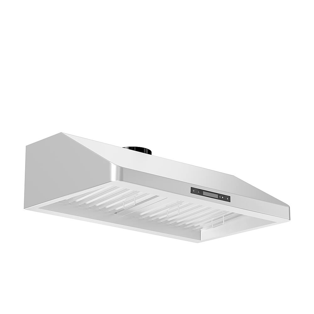 Left View: ZLINE - 30" Externally Vented Range Hood - Brushed Stainless Steel