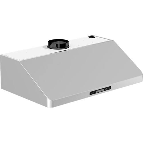 Left View: ZLINE - 36" Externally Vented Range Hood - Brushed Stainless Steel
