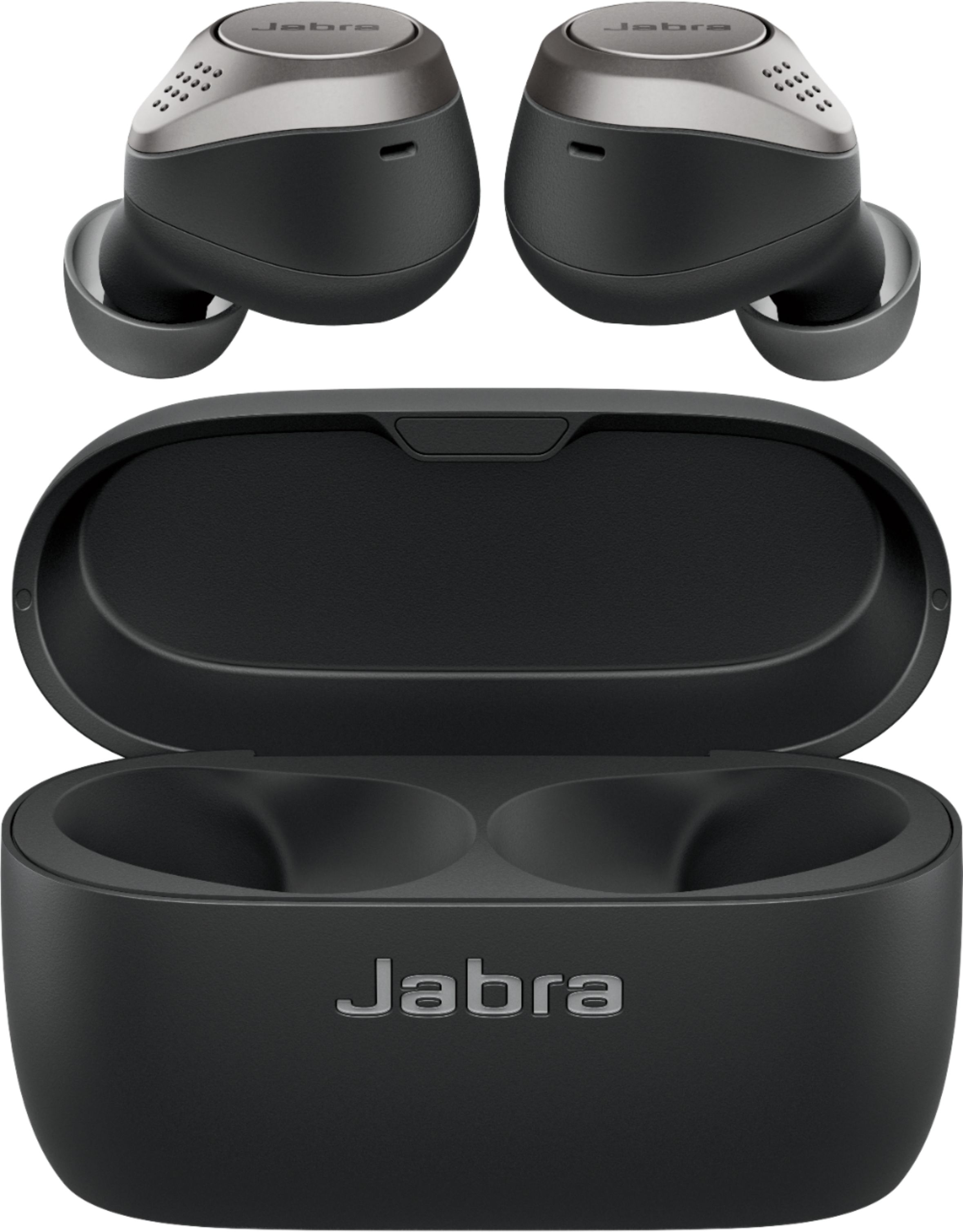 Jabra Elite 75t– True Wireless Earbuds with Charging Case, Titanium Black –  Active Noise Cancelling Bluetooth Earbuds with a Comfortable, Secure Fit
