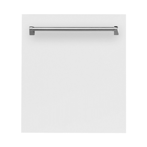 ZLINE - 24" Compact Top Control Built-In Dishwasher with Stainless Steel Tub, 40 dBa - White Matte