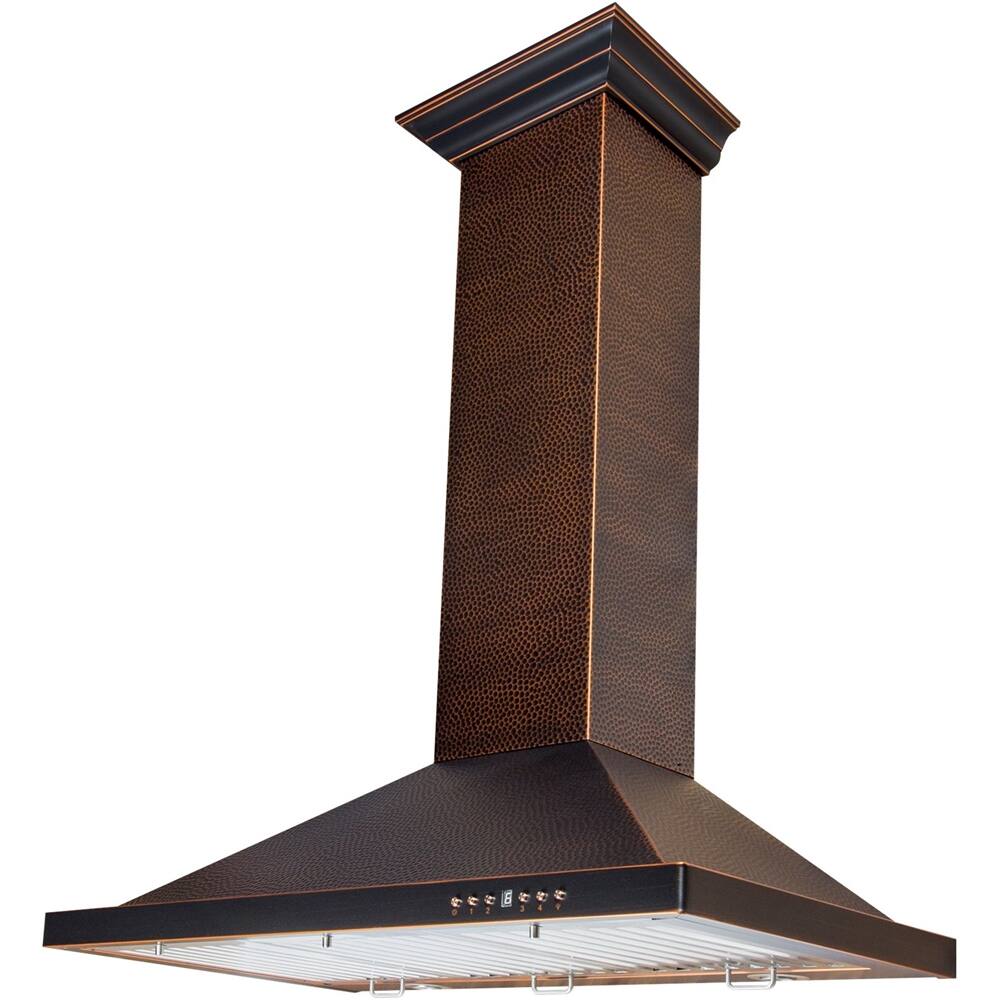 Alt View 11. ZLINE - Designer Copper 30" Externally Vented Range Hood - Hand Hammered Copper.