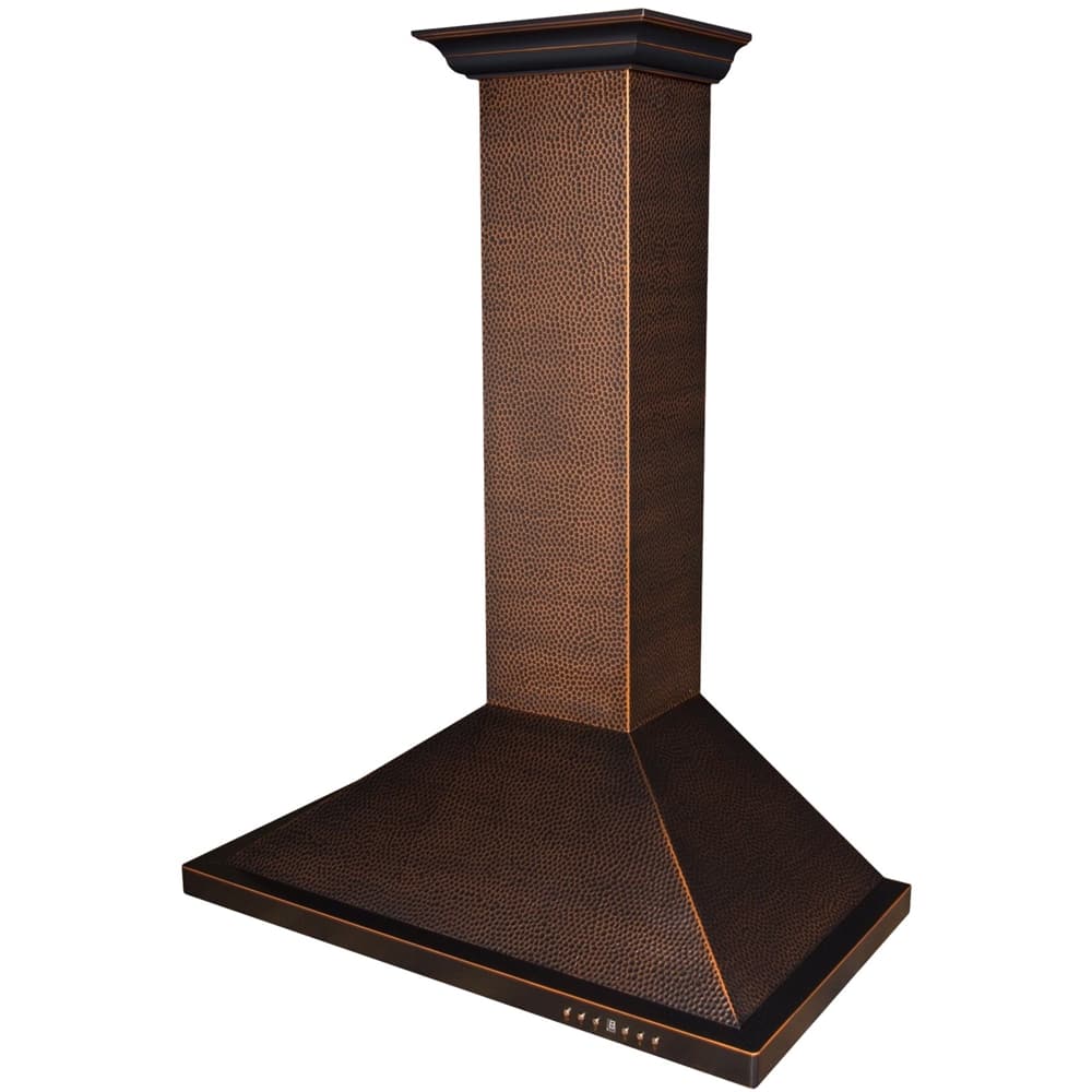 Alt View 12. ZLINE - Designer Copper 30" Externally Vented Range Hood - Hand Hammered Copper.