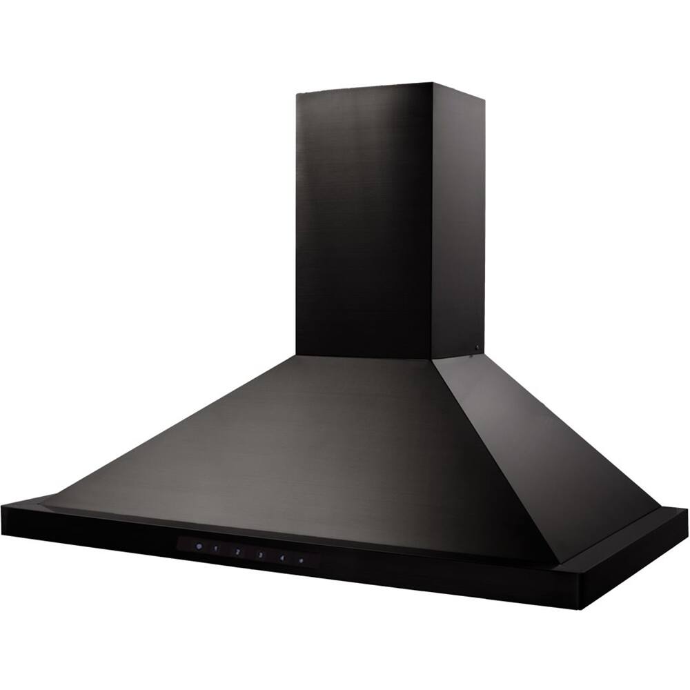 Alt View 11. ZLINE - 42" Externally Vented Range Hood - Black stainless steel.