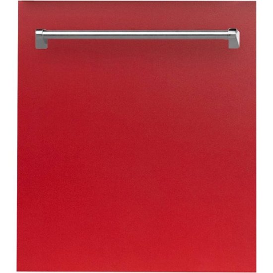 ZLINE – 24″ Compact Top Control Built-In Dishwasher with Stainless Steel Tub, 40 dBa – Red Matte
