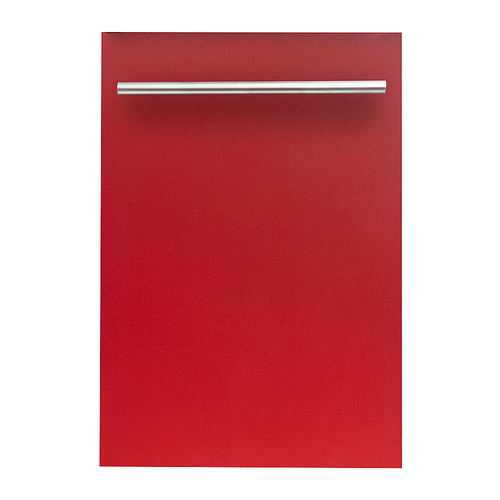 ZLINE - 18" Compact Top Control Built-In Dishwasher with Stainless Steel Tub, 40 dBa - Red Matte
