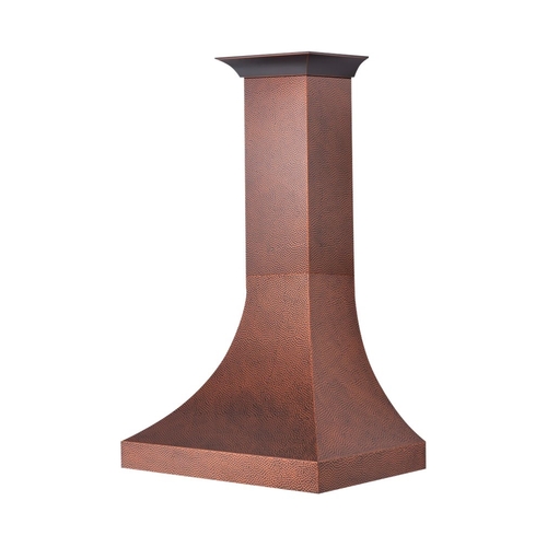 ZLINE - Designer Copper 42" Externally Vented Range Hood - Hand Hammered Copper
