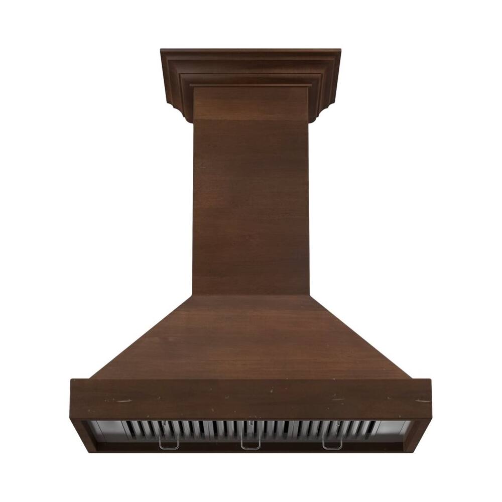 Alt View 11. ZLINE - Designer Wood 30" Externally Vented Range Hood - Walnut/Antigua.