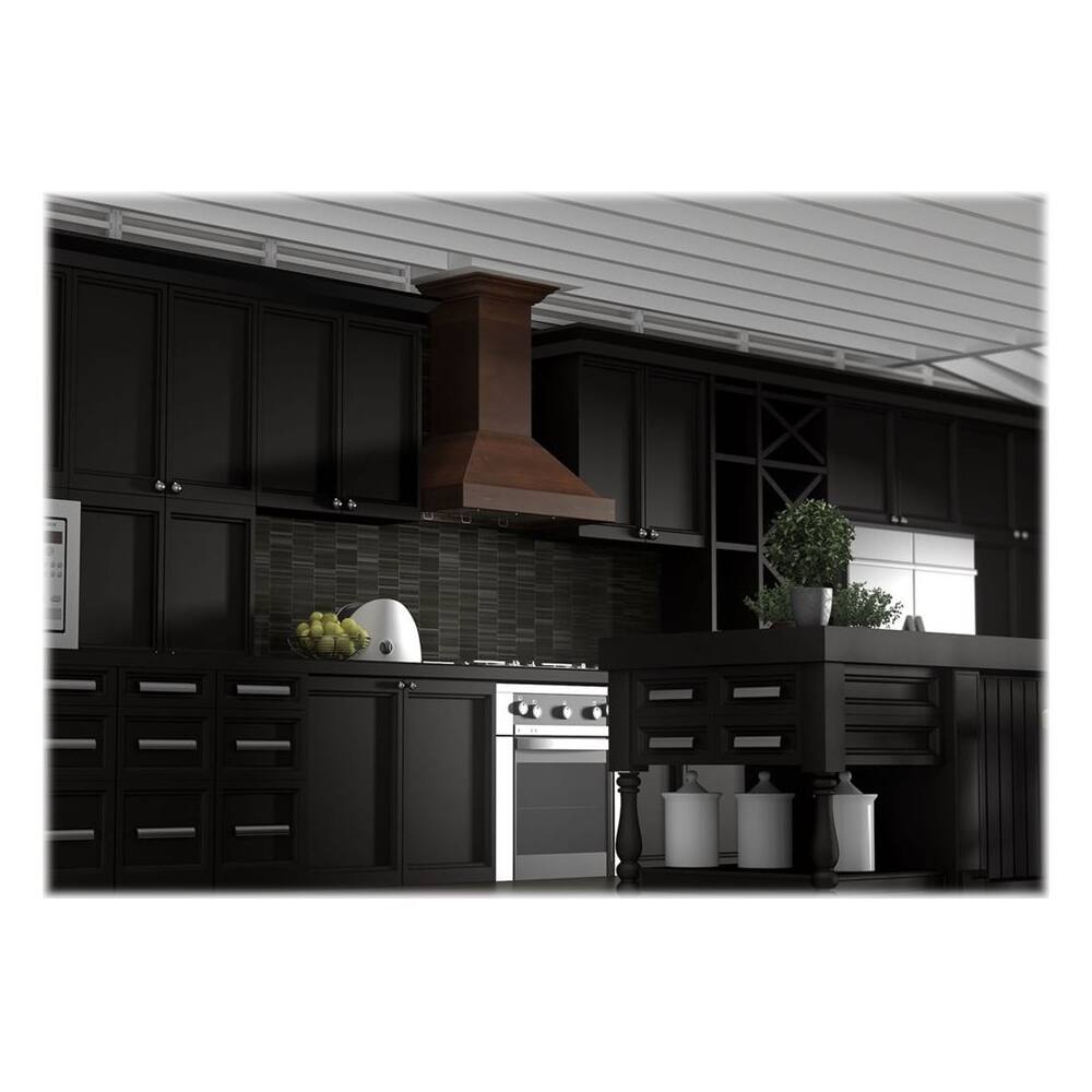 Alt View 16. ZLINE - Designer Wood 30" Externally Vented Range Hood - Walnut/Antigua.