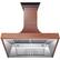 Alt View 15. ZLINE - Designer Copper 48" Externally Vented Range Hood - Hand Hammered Copper.