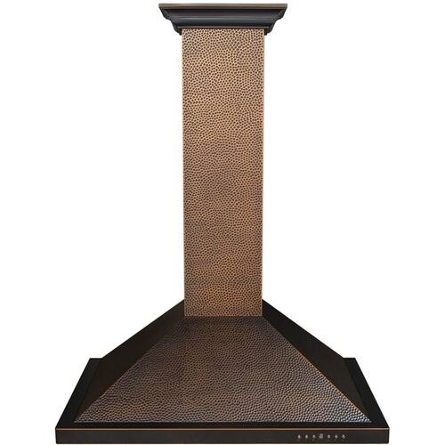 ZLINE - Designer Copper 36" Externally Vented Range Hood - Hand Hammered Copper