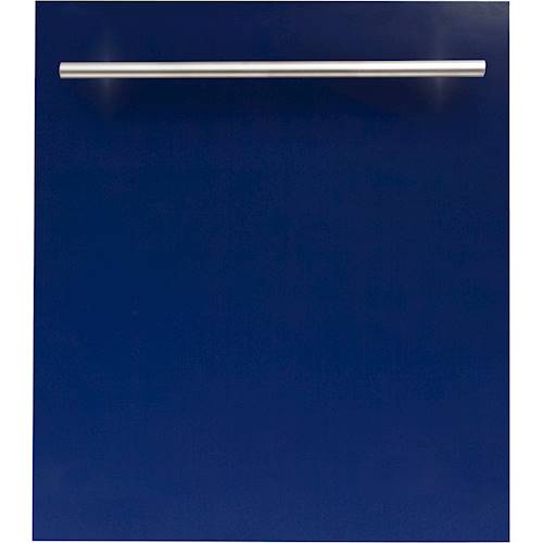 ZLINE - 24" Compact Top Control Built-In Dishwasher with Stainless Steel Tub, 40 dBa - Blue Gloss