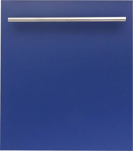 ZLINE - 24" Compact Top Control Built-In Dishwasher with Stainless Steel Tub, 40 dBa - Blue Matte