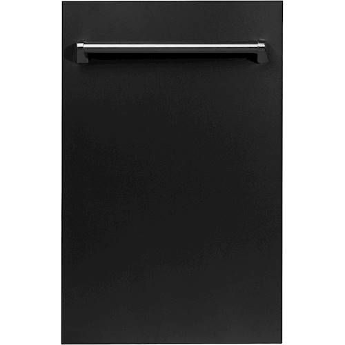 ZLINE - 18" Compact Top Control Built-In Dishwasher with Stainless Steel Tub, 40 dBa - Black Matte