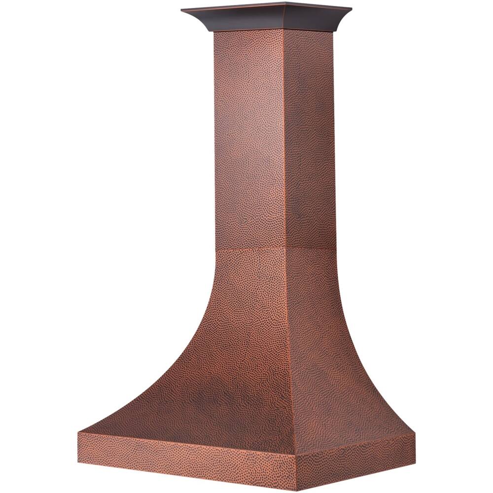 Alt View 11. ZLINE - Designer 36" Externally Vented Range Hood - Hand Hammered Copper.