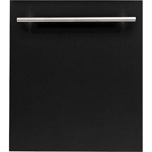ZLINE - 24" Compact Top Control Built-In Dishwasher with Stainless Steel Tub, 40 dBa - Black Matte