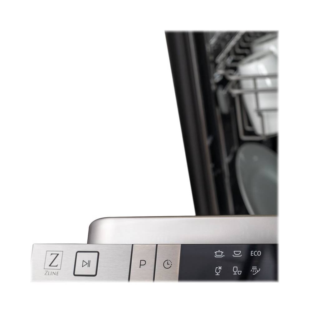 Best Buy ZLINE 18" Compact Top Control BuiltIn Dishwasher with