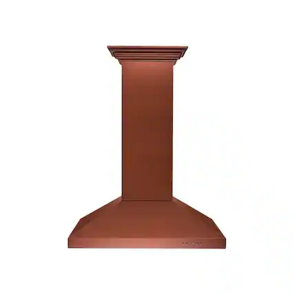 Front. ZLINE - Designer Copper 36" Externally Vented Range Hood - Stainless Steel.