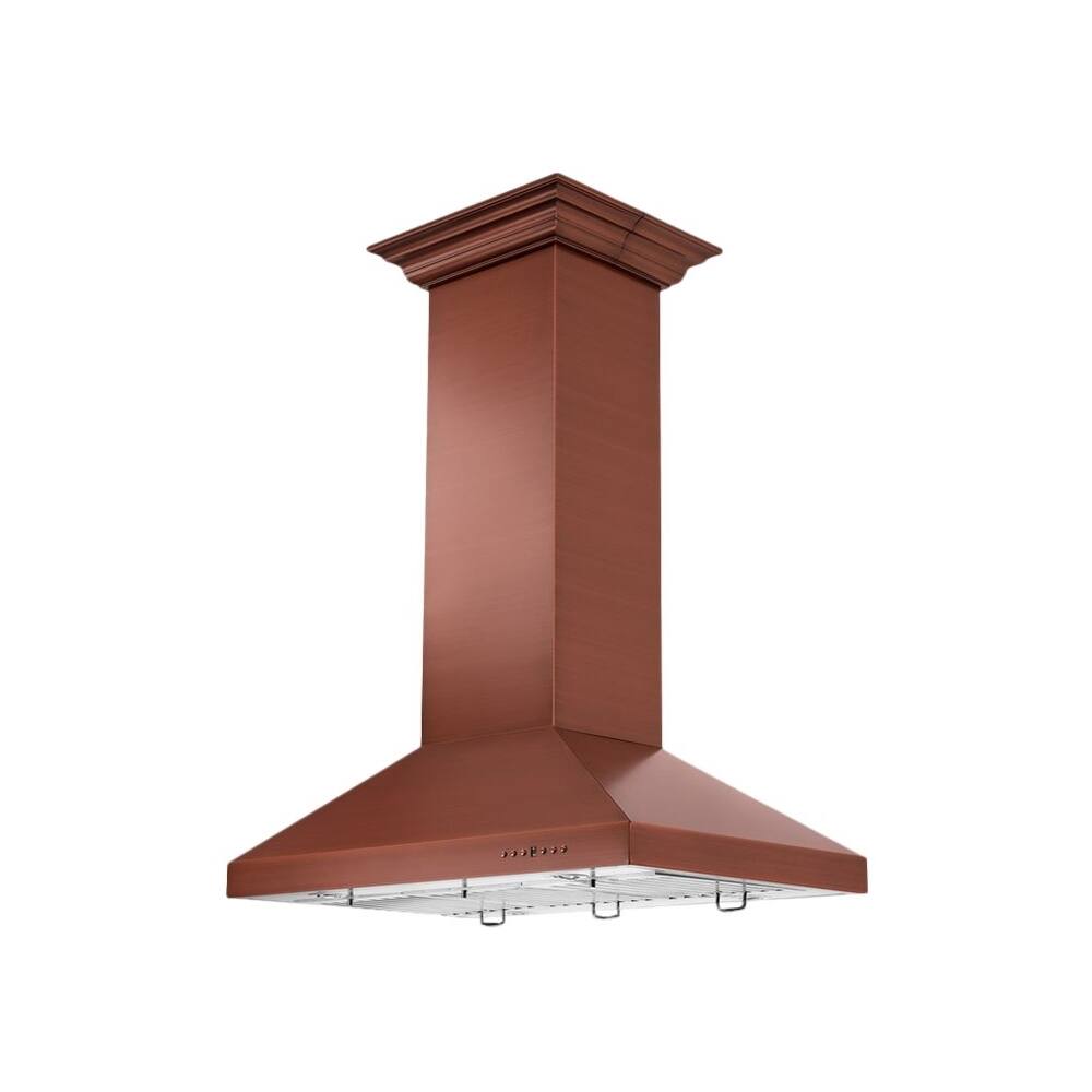 Alt View 11. ZLINE - Designer Copper 36" Externally Vented Range Hood - Stainless Steel.