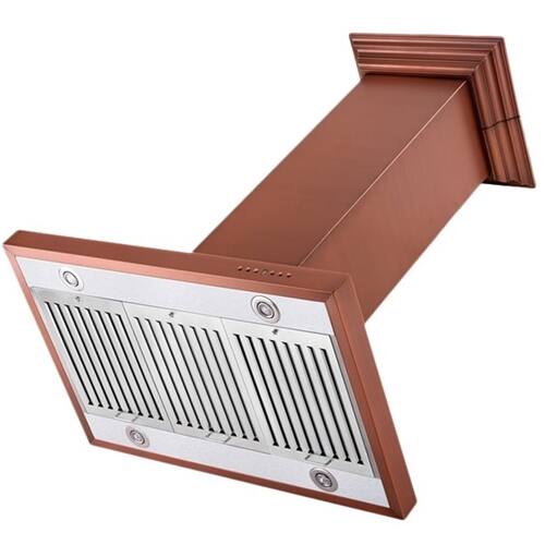 Alt View 14. ZLINE - Designer Copper 36" Externally Vented Range Hood - Stainless Steel.
