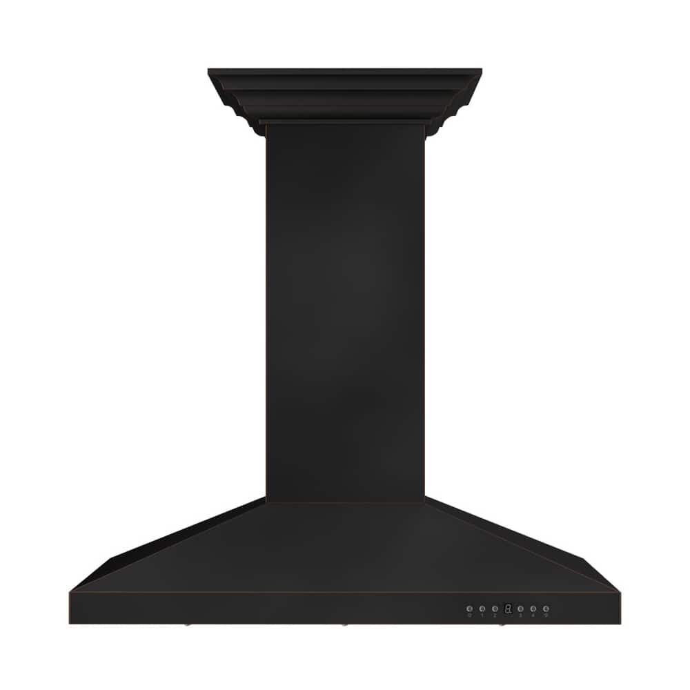 ZLINE - 36 inches - Externally Vented - Island Range Hood - Stainless Steel - Front_Zoom
