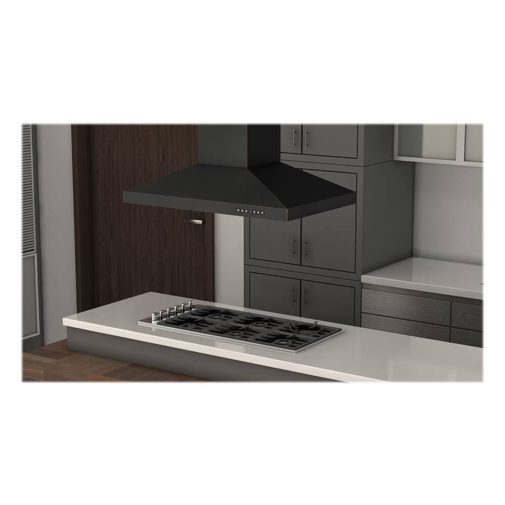 Alt View 16. ZLINE - Designer Copper 36" Externally Vented Range Hood - Stainless Steel.
