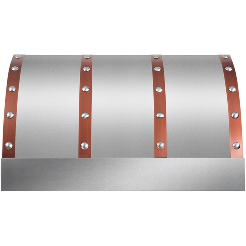 ZLINE - Designer Copper 30" Externally Vented Range Hood - Snow Stainless With Coppor Accents