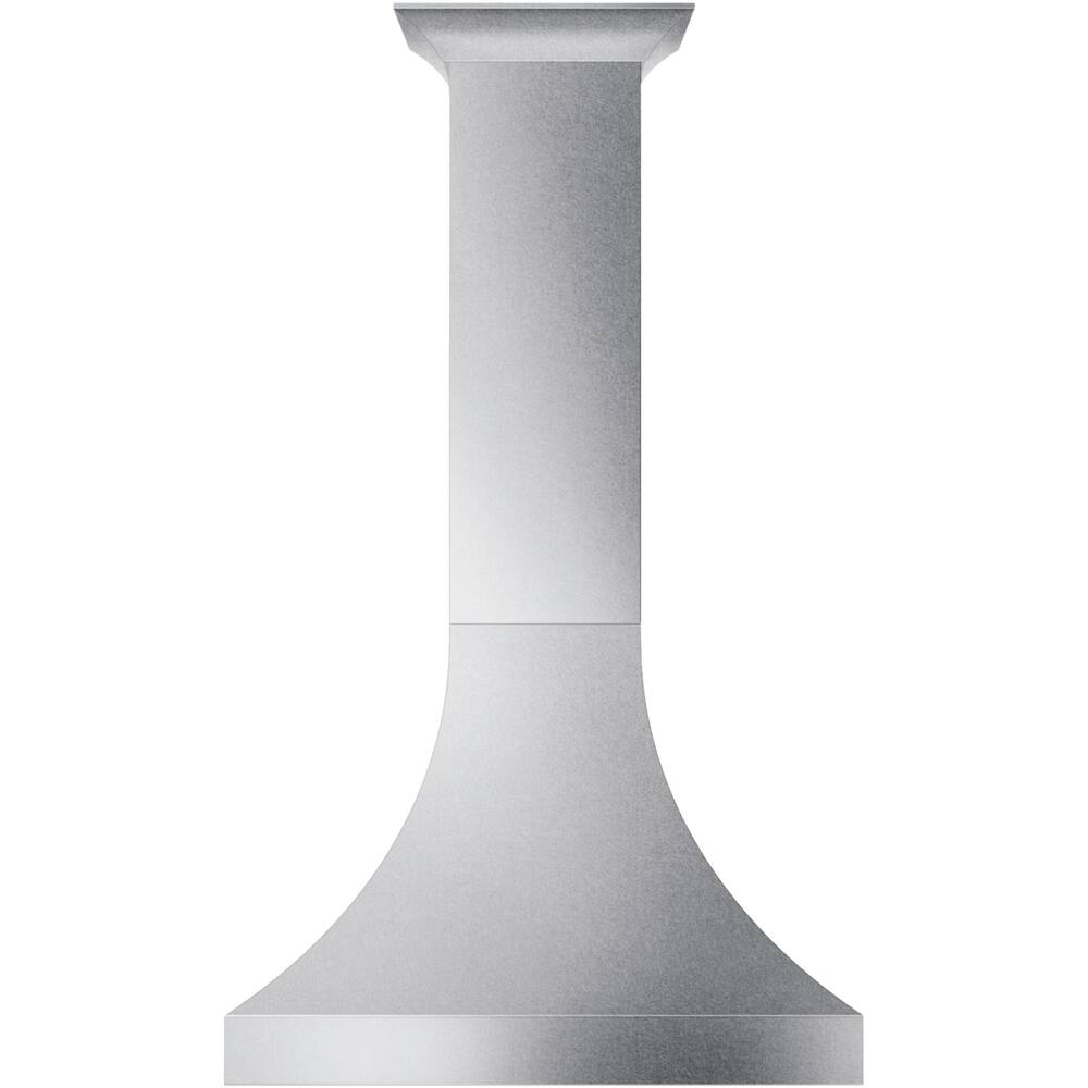 Front. ZLINE - 48" Designer Series Fingerprint Resistant Stainless Steel Ducted Wall Range Hood (8632S-48) - Snow Stainless.