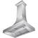 Alt View 12. ZLINE - 48" Designer Series Fingerprint Resistant Stainless Steel Ducted Wall Range Hood (8632S-48) - Snow Stainless.