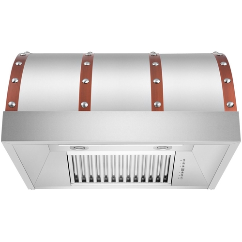 ZLINE - Designer Copper 36" Externally Vented Range Hood - Snow Stainless With Coppor Accents