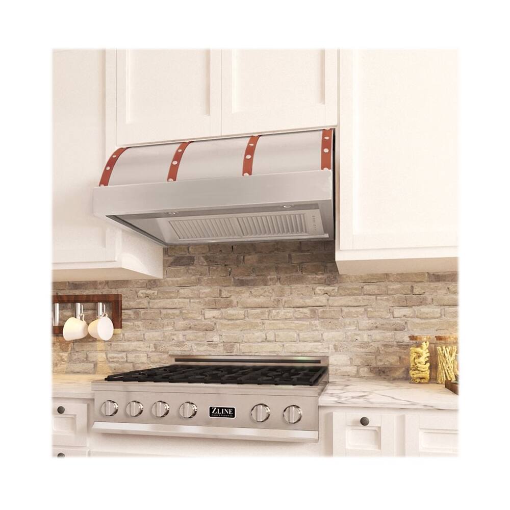 Best Buy ZLINE Designer Copper 36" Externally Vented Range Hood Snow