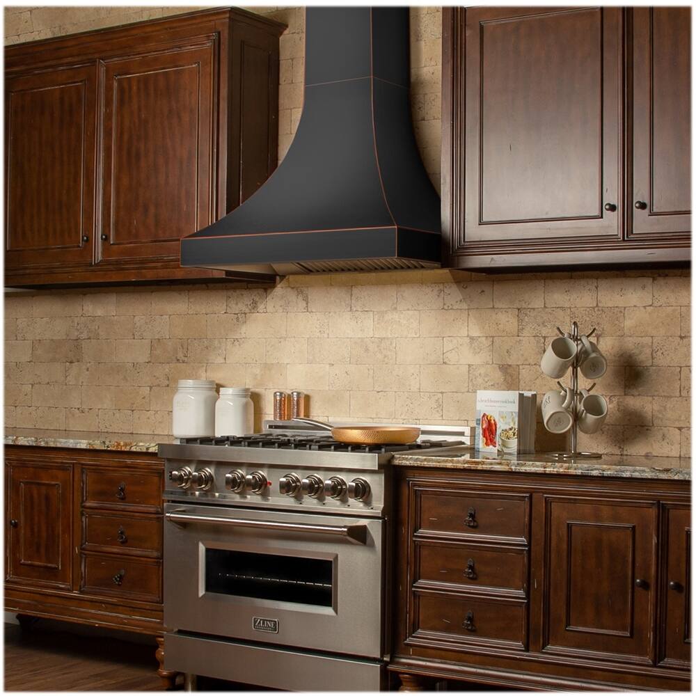 Alt View 14. ZLINE - Designer 36" Externally Vented Range Hood - Oil-Rubbed Bronze.