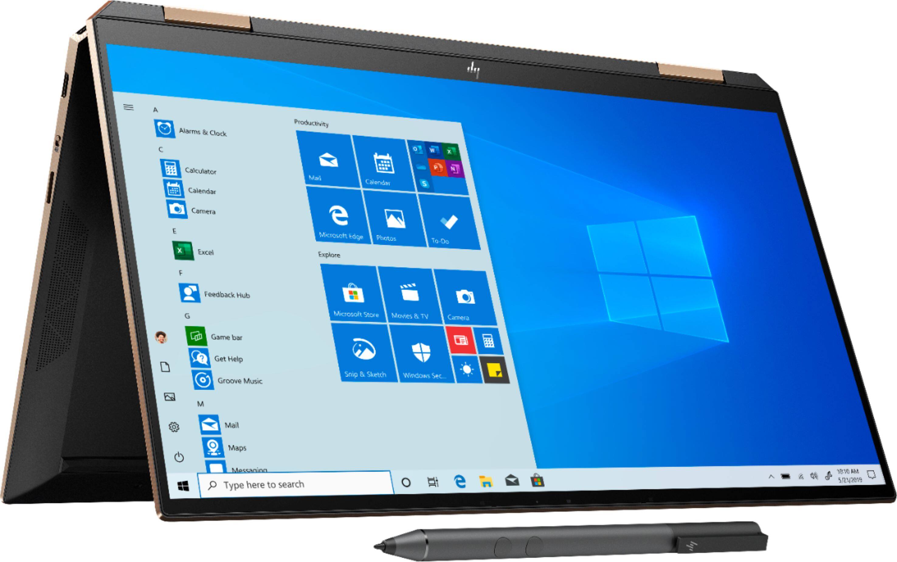 Alt View 12. HP - Spectre x360 2-in-1 13.3" 4K OLED Ultra HD Touch-Screen Laptop - Intel Core i7 - 16GB Memory - 1TB SSD + 32GB Optane.
