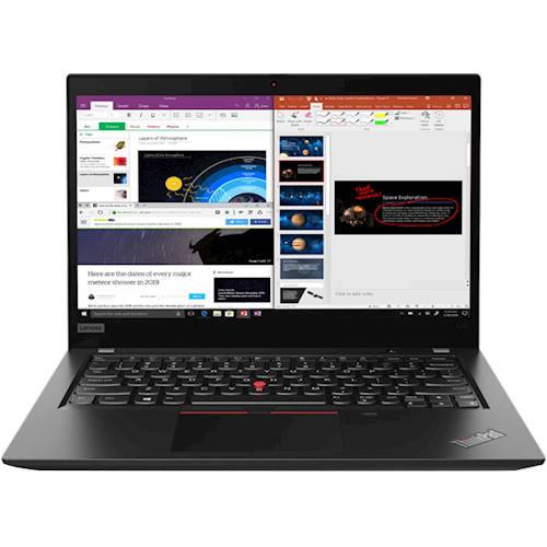 Lenovo - ThinkPad X395 13.3" Touch-Screen Laptop - AMD Ryzen 5 PRO - 8GB Memory - 256GB Solid State Drive - Black