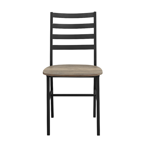 Walker Edison - Industrial Melamine Laminate & High-Grade MDF Dining Chairs (Set of 2) - Gray Wash